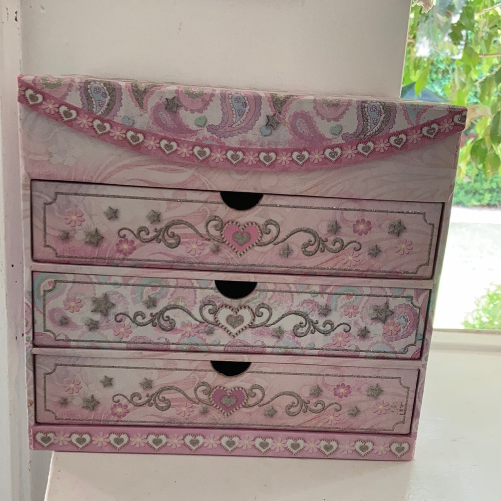 pink princess jewelry box